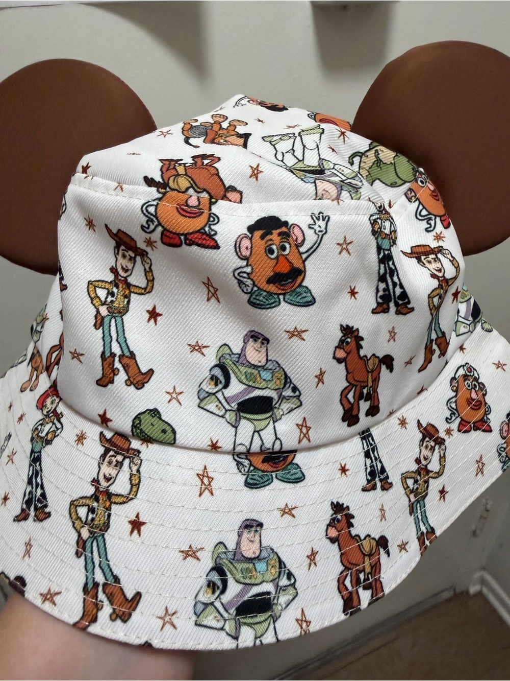 Toy Story Character Bucket Hat with attached ears.